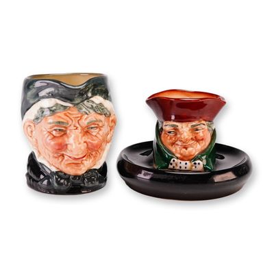 Sale Photo Thumbnail #77: Royal Doulton Granny and Old Charley Character Ware Grouping