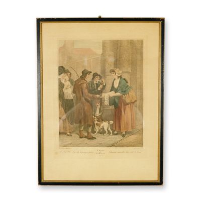 Sale Photo Thumbnail #138: Francis Wheatley (Aft.) Hand-Colored Engraving on Paper, Cries of London