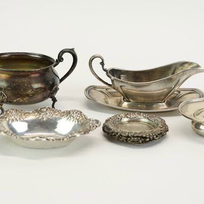 Sale Photo Thumbnail #51: Group of Assorted Sterling Silver Table Articles