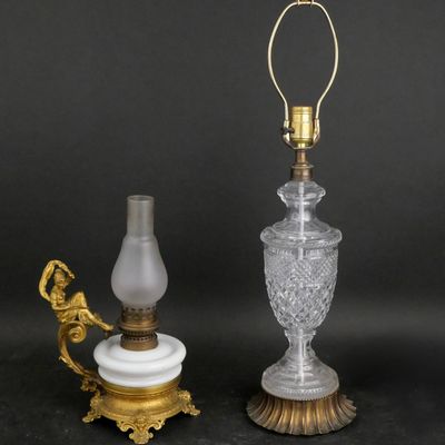 Sale Photo Thumbnail #173: Neoclassical Ormolu-Mounted Oil Lamp