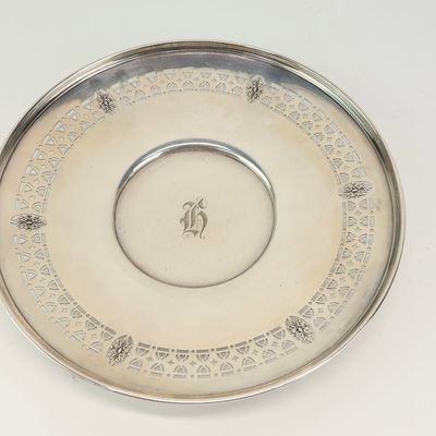 Sale Photo Thumbnail #13: Bowler & Burdick Co Sterling Silver Serving Tray