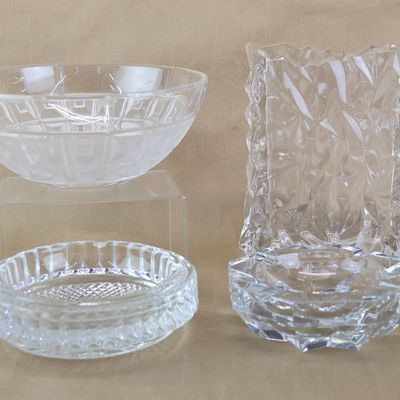 Sale Photo Thumbnail #217: Group of Baccarat and Rosenthal Colorless Glass