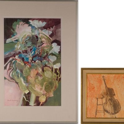 Sale Photo Thumbnail #239: Sheila Grodsky, Abstract, Watercolor