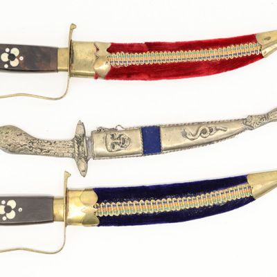 Sale Photo Thumbnail #362: Three Indian Kirpan Knives