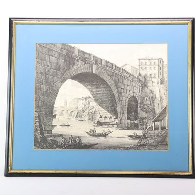 Sale Photo Thumbnail #251: Luigi Rossini Reproduction Print Ponte Cestio Rome