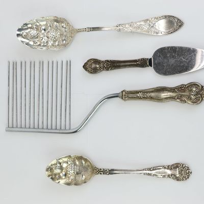 Sale Photo Thumbnail #39: Group of Four Assorted Sterling Silver Serving Pieces