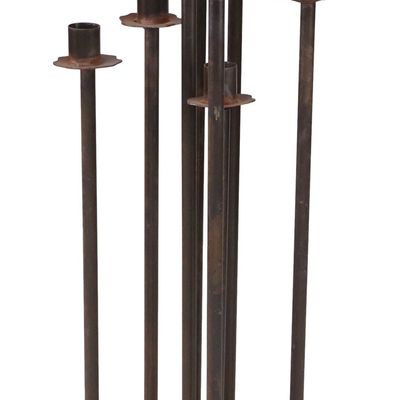 Sale Photo Thumbnail #399: Modern Eight-light Iron Candelabra