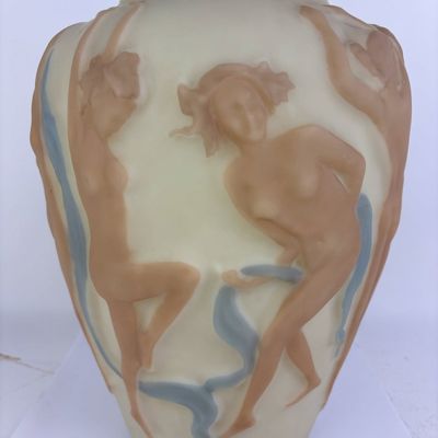 Sale Photo Thumbnail #209: Phoenix/Consolidated Glass Company Dancing Nudes Vase