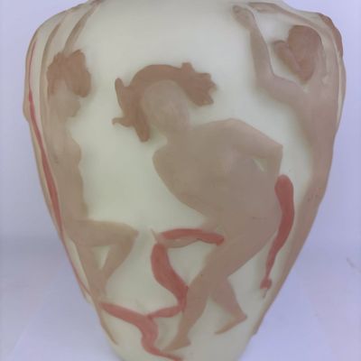 Sale Photo Thumbnail #210: Phoenix/Consolidated Glass Company Dancing Nudes Vase