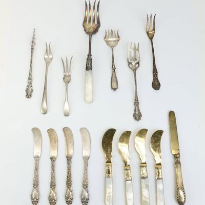 Sale Photo Thumbnail #42: Group of Assorted Sterling Silver Flatware