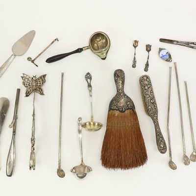 Sale Photo Thumbnail #59: Group of Assorted Sterling Silver Dresser and Table Articles