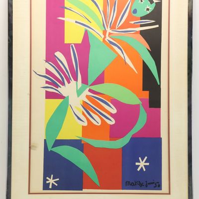 Sale Photo Thumbnail #313: Vintage French The Creole Dancer After Henri Matisse Lithograph