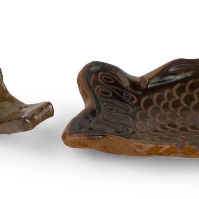 Sale Photo Thumbnail #111: Art Pottery Fish-Form Bowl