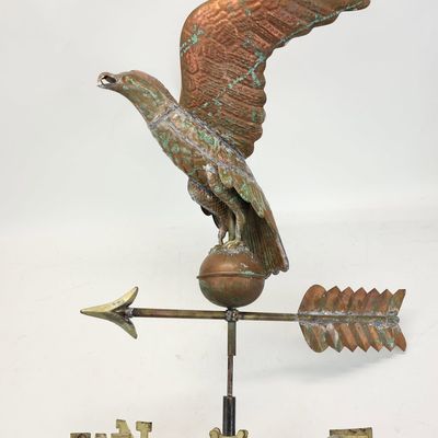 Sale Photo Thumbnail #238: Vintage Copper American Eagle Weathervane