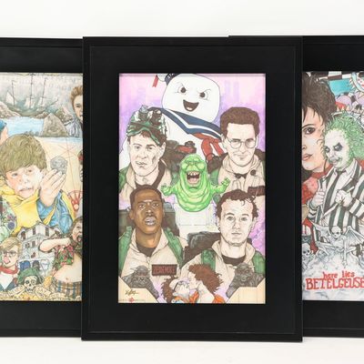 Sale Photo Thumbnail #322: Set of 3 Chris Oz Fulton 1980s Framed Movie Prints