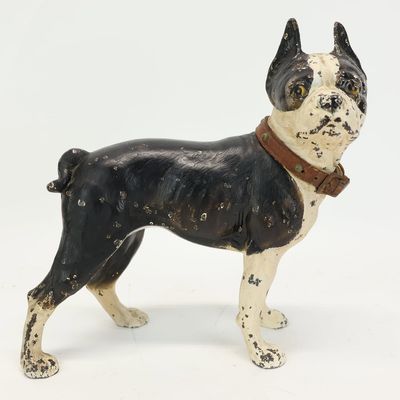 Sale Photo Thumbnail #235: Vintage Hubley Cast Iron Boston Terrier Doorstop