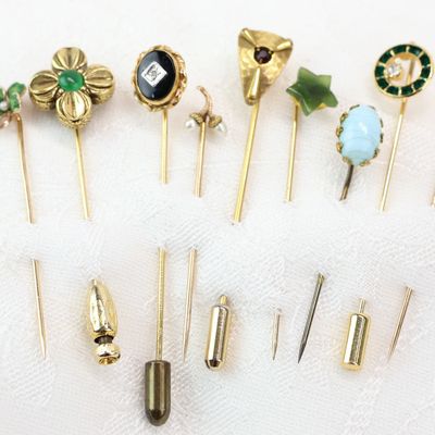 Sale Photo Thumbnail #92: Vintage Group of Eight Assorted Stick Pins