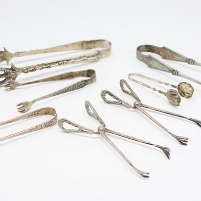 Sale Photo Thumbnail #54: Group of Assorted Tongs