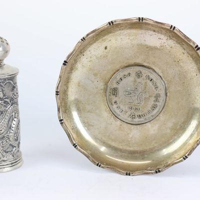 Sale Photo Thumbnail #58: Chinese Export Silver Kwan Wo Pepper Pot