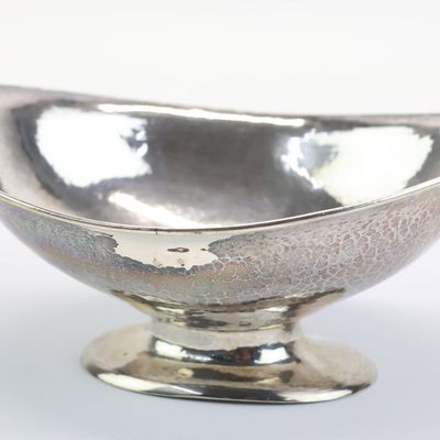 Sale Photo Thumbnail #30: Arts and Crafts Style Hand Hammered Lebolt Sterling Bowl