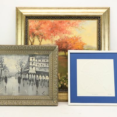 Sale Photo Thumbnail #305: Giclee Hillside Lansdcape with Trees and Tulips