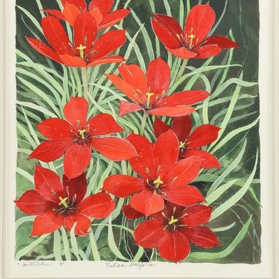 Sale Photo Thumbnail #266: Gary Milek Red Tulips Colored Lithograph