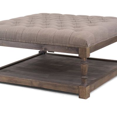 Sale Photo Thumbnail #392: Contemporary Warehouse of Tiffany Tufted Ottoman With Shelf