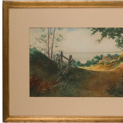 Sale Photo Thumbnail #293: Charles Payne Sears, 1864-1908, Path to the Sea, Watercolor