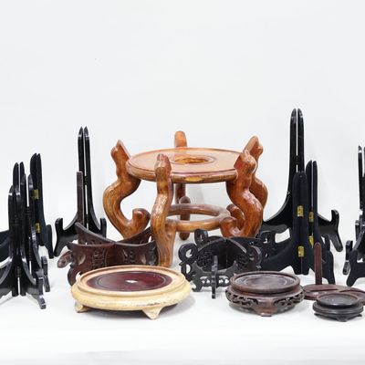 Sale Photo Thumbnail #344: Group of Assorted Hardwood Stands