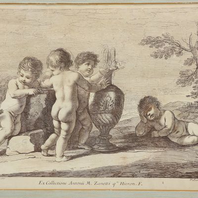 Sale Photo Thumbnail #265: Francesco Bartolozzi Engraving "Ex Collection Antonii M. Zanetti"