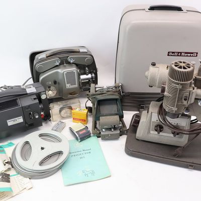 Sale Photo Thumbnail #406: Group of Assorted Projection Equipment