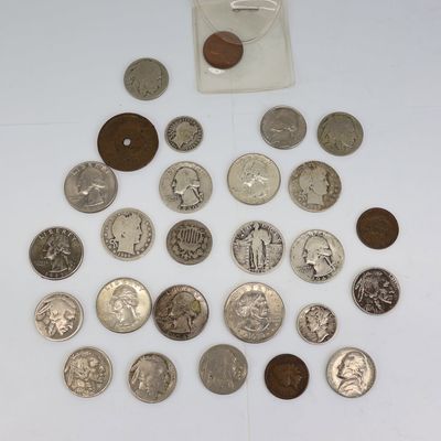 Sale Photo Thumbnail #100: Group of Assorted American Silver Coins