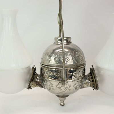 Sale Photo Thumbnail #232: Antique Double Arm Angle Lamp