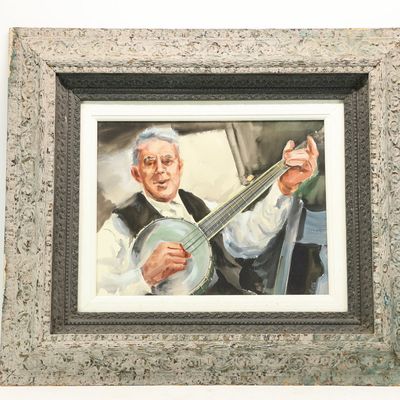 Sale Photo Thumbnail #271: Watercolor of Musician Bascom Lamer Lunsford