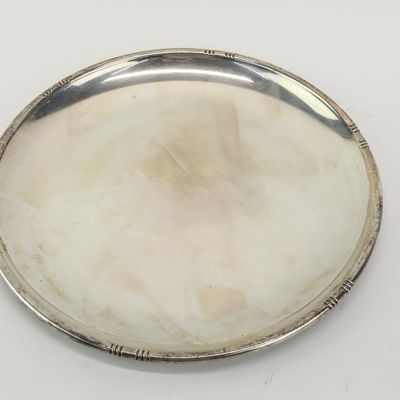 Sale Photo Thumbnail #10: Sterling Silver Art Deco Style Fina Serving Tray