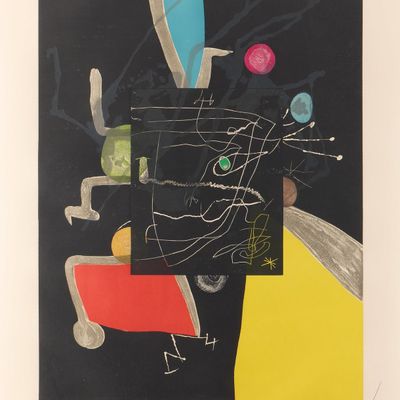 Sale Photo Thumbnail #51: Joan Miro "Llibre dels sis Sentits V" Etching 1981