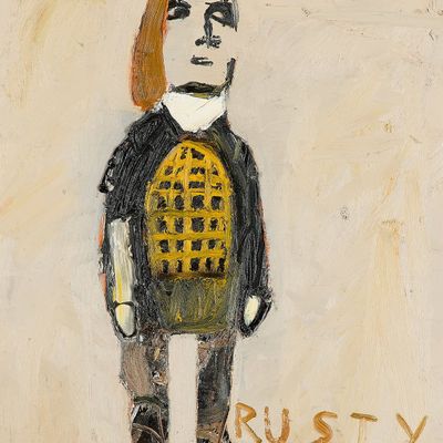 Sale Photo Thumbnail #5: James Havard "Rusty" Oil Painting 2001