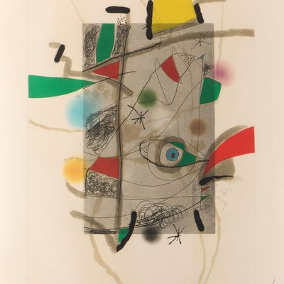 Sale Photo Thumbnail #49: Joan Miro "Llibre dels sis Sentits III" Aquatint