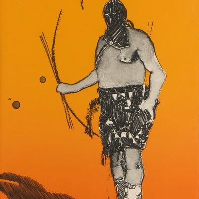 Sale Photo Thumbnail #13: Fritz Scholder "Apache Night Dancer" Lithograph