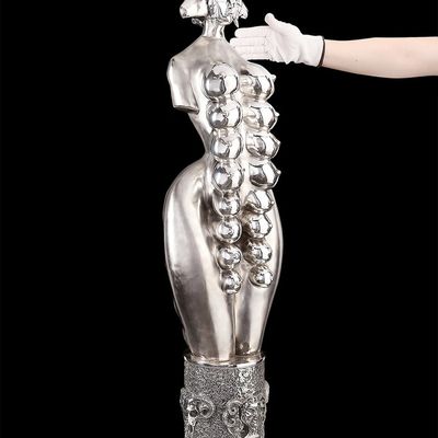 Sale Photo Thumbnail #8: Mihail Chemiakin "Cybele" Sterling Figure 284 ozt