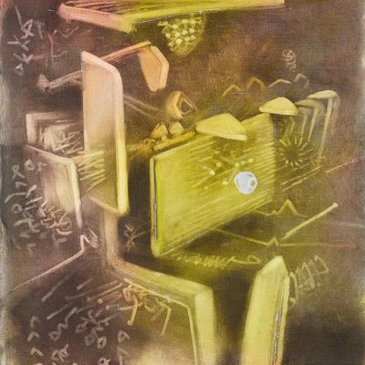 Sale Photo Thumbnail #103: Roberto Matta "Un moment d'inquietude" Painting