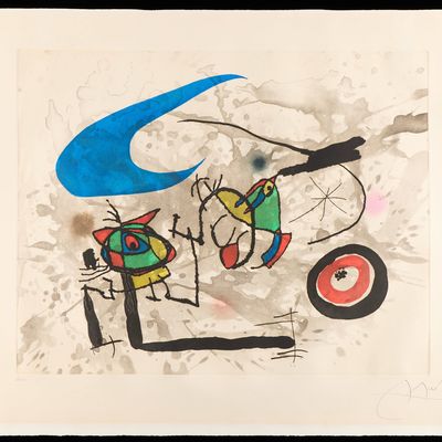 Sale Photo Thumbnail #56: Joan Miro "Pygmees Sous la Lune" Etching Aquatint