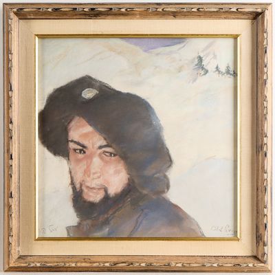 Sale Photo Thumbnail #142: Abel Pann "Maqui" Portrait Pastel Drawing