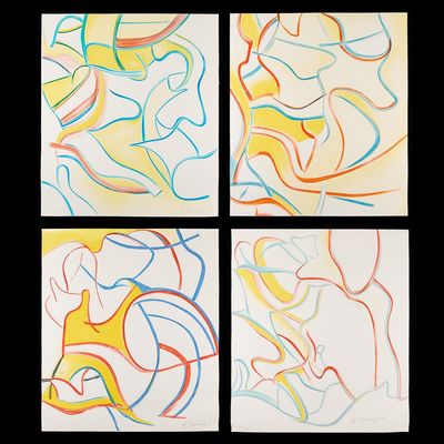 Sale Photo Thumbnail #33: Willem De Kooning "Quatre Lithographies" 1986