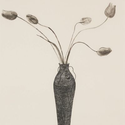 Sale Photo Thumbnail #80: David Hockney "Tulips" Etching & Aquatint 1973