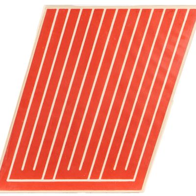Sale Photo Thumbnail #28: Donald Judd II-L Cadmium Red Parallelogram Woodcut