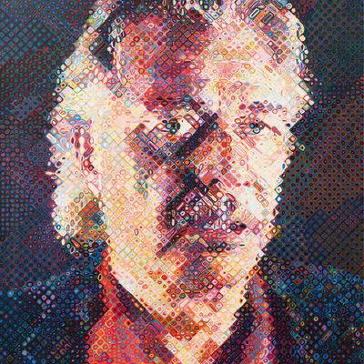 Sale Photo Thumbnail #144: Chuck Close "John" 126-Color Screenprint 1998