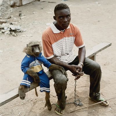 Sale Photo Thumbnail #147: Pieter Hugo "Dayaba Usman w/ Monkey" Photo