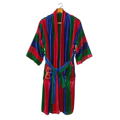 Sale Photo Thumbnail #74: Otto Duecker "Club Stripe Robe" Oil on Wood