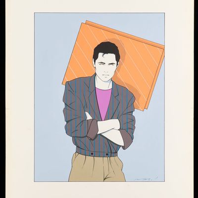 Sale Photo Thumbnail #14: Patrick Nagel Perry Ellis Playboy Painting 1981